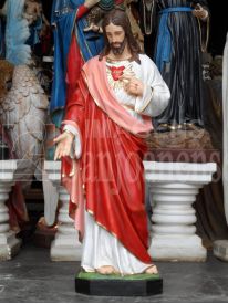 Sagrado Coração de Jesus 1m modelo tradicional