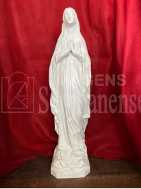 NOSSA SENHORA DE LOURDES 80 CM EM PO DE MARMORE 